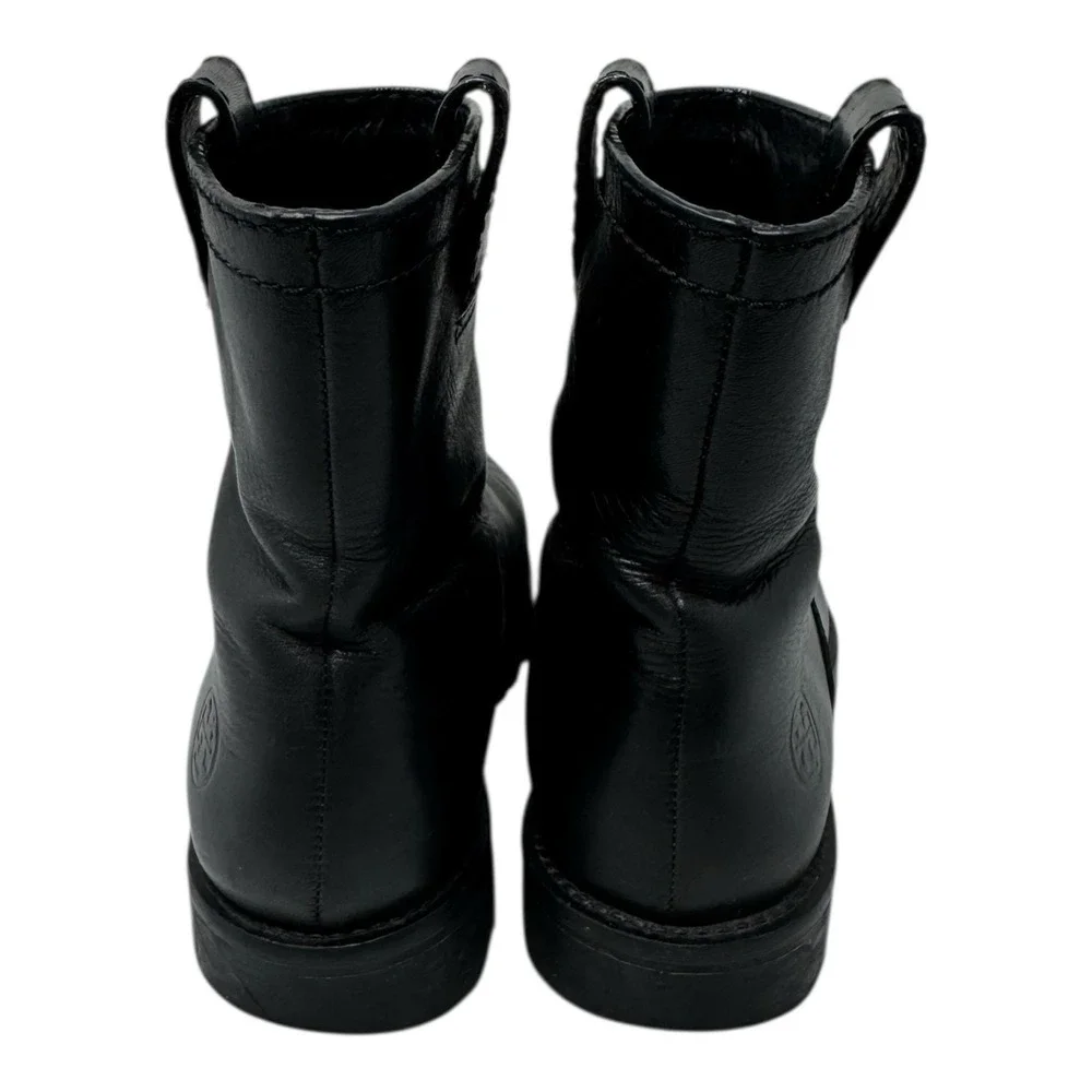 🖤Tory Burch 🤑Y2K Revival Platform‎ Chunky GrungeMoto Leather Boot 5.5